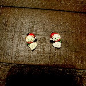 Holiday Cat Earrings